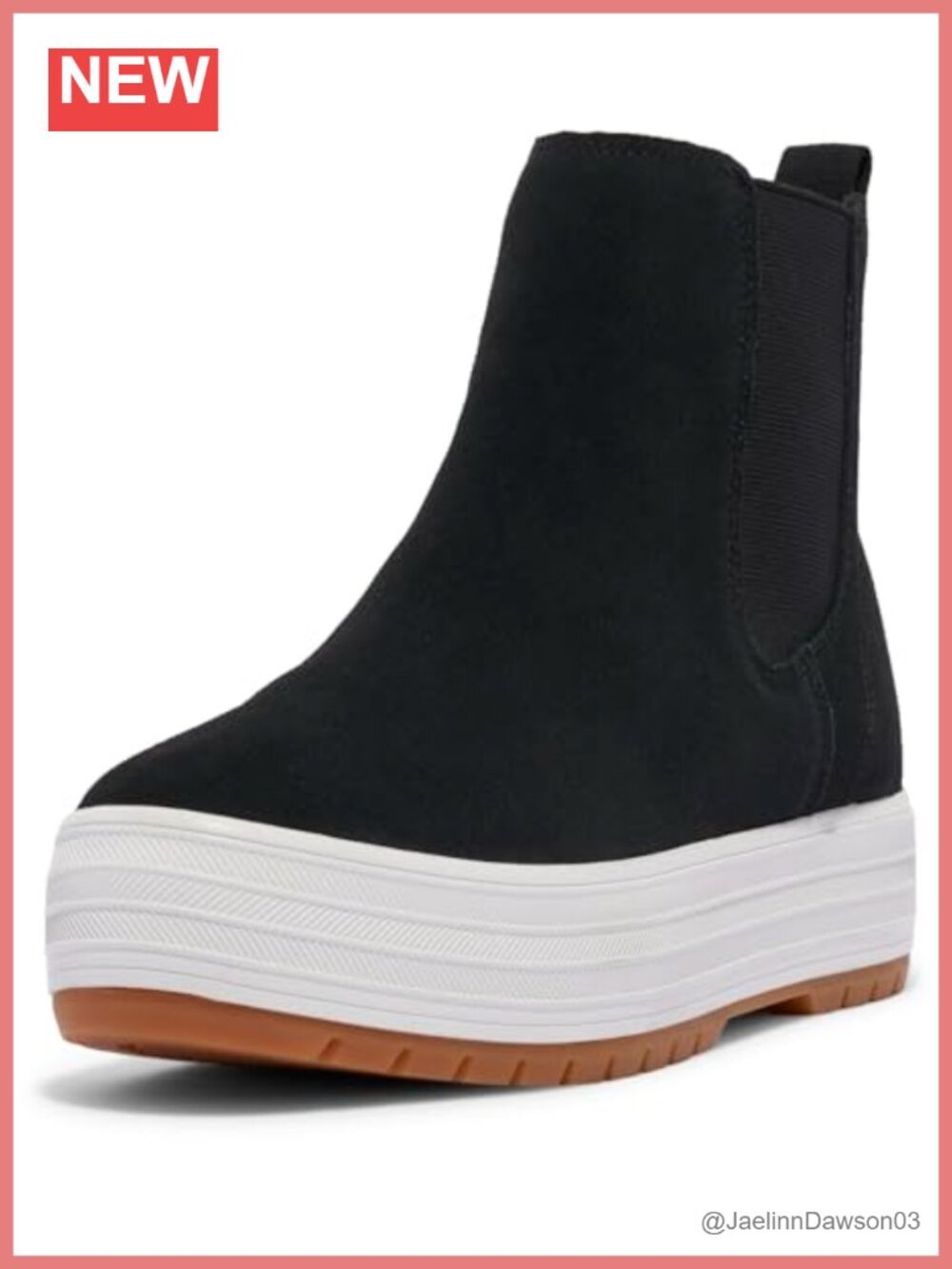 Keds Women's Platform Chelsea Lug Ankle Boot Lace-Up